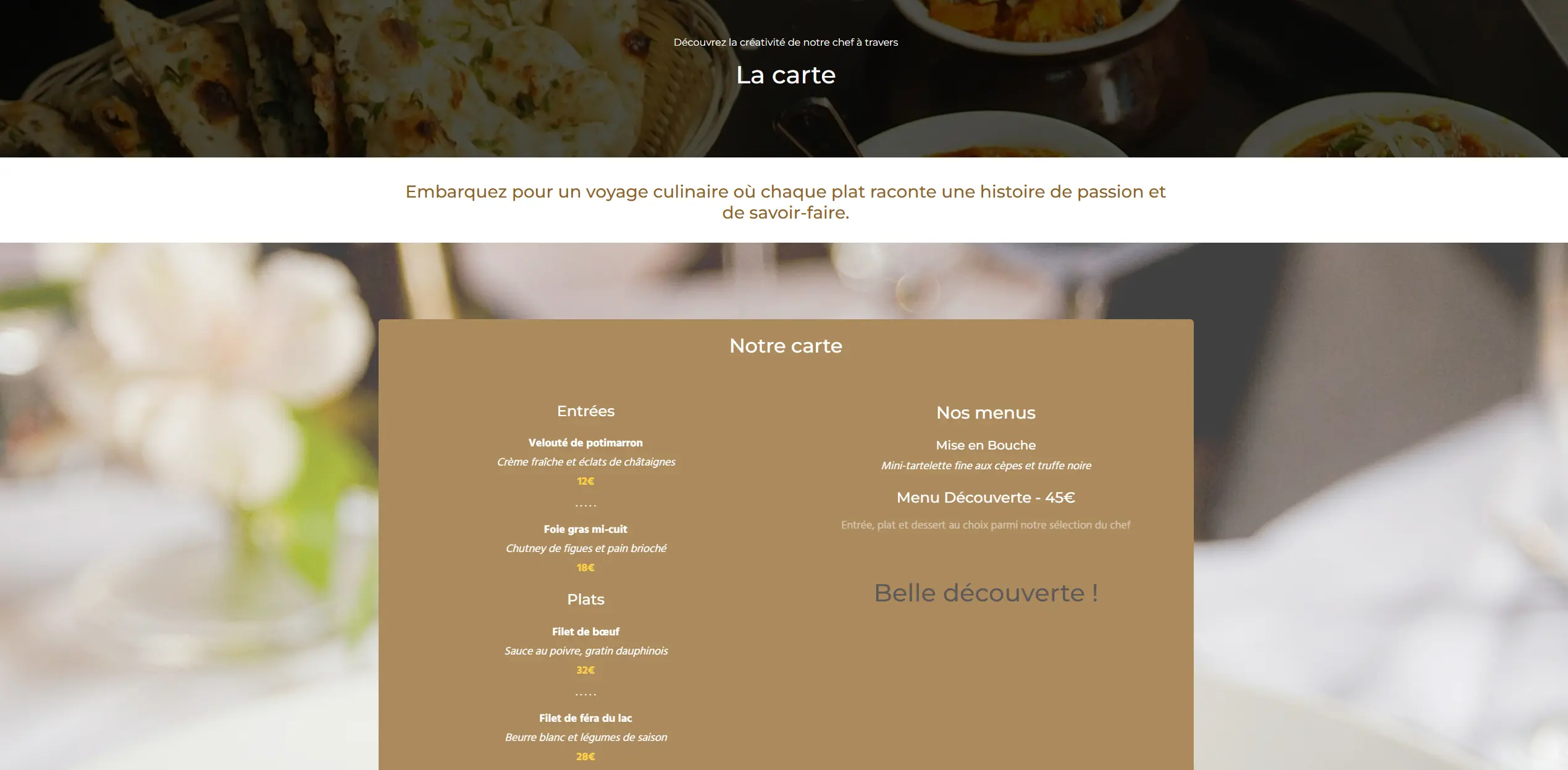 La carte